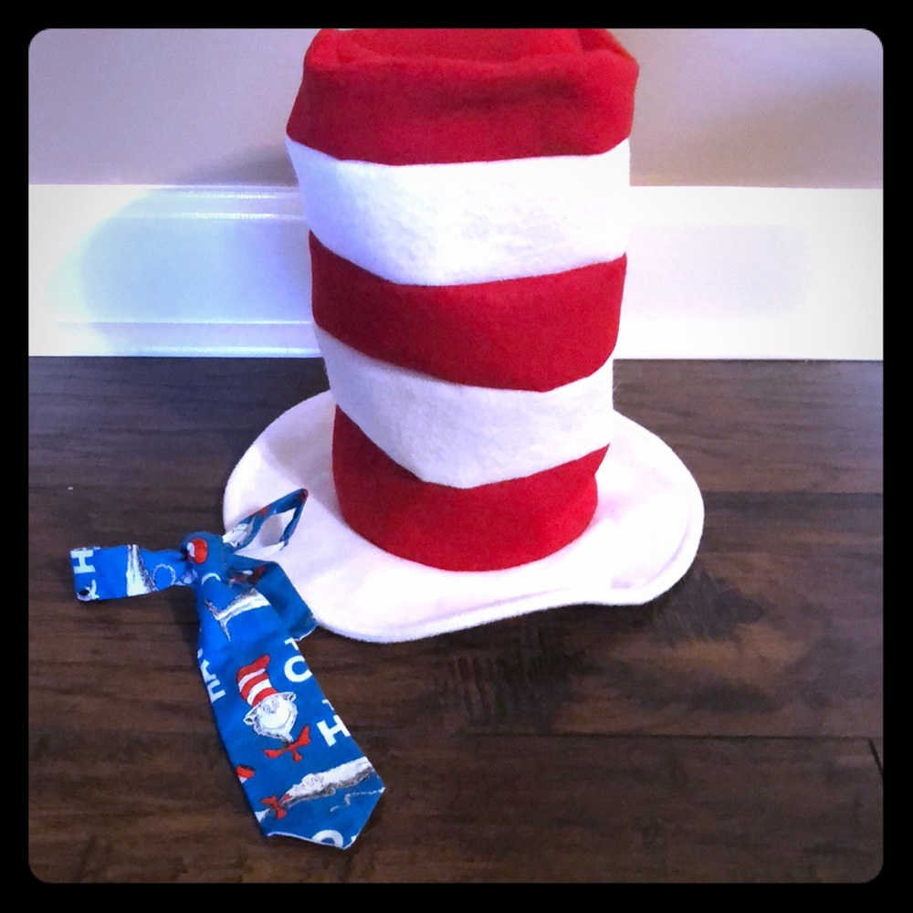 Cat in the Hat hat & neck tie